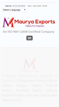 Mobile Screenshot of mauryaexports.com